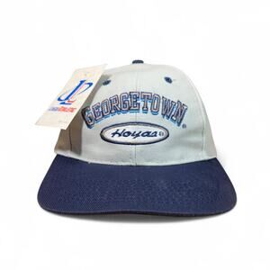 Vintage 90s logo athletic georgetown Hoyas snapback hat